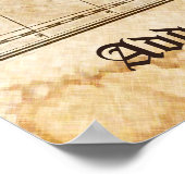 Der personalisierte Reiseposter Poster (Ecke)