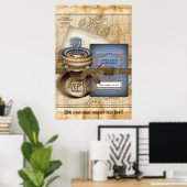 Der personalisierte Reiseposter Poster (Heimbüro)
