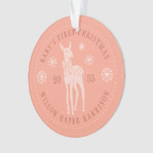 Der Personalisierte Sake des Babys Ornament (Vorderseite)