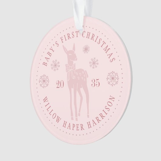 Der Personalisierte Sake des Babys Ornament (Vorderseite)