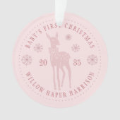 Der Personalisierte Sake des Babys Ornament (Vorderseite)