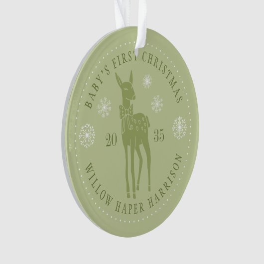 Der Personalisierte Sake des Babys Ornament (Vorderseite)