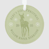 Der Personalisierte Sake des Babys Ornament (Rückseite)