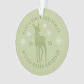 Der Personalisierte Sake des Babys Ornament (Vorderseite)