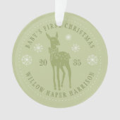 Der Personalisierte Sake des Babys Ornament (Vorderseite)