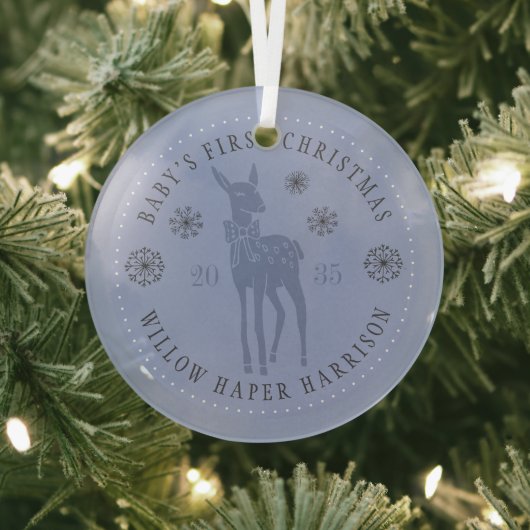 Der Personalisierte Sake des Babys Ornament Aus Glas (InSitu)