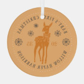 Der Personalisierte Sake des Babys Ornament Aus Glas (Rückseite)