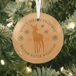 Der Personalisierte Sake des Babys Ornament Aus Glas
