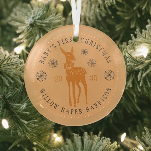 Der Personalisierte Sake des Babys Ornament Aus Glas (InSitu)