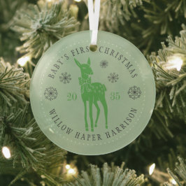 Der Personalisierte Sake des Babys Ornament Aus Glas