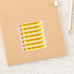 Der Personalisierte Stift des Lehrers Aufkleber