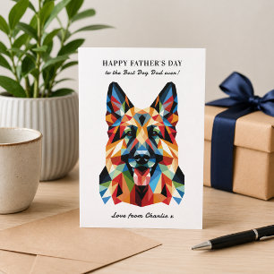 Der Personalisierte Tag des deutschen Schäferhunde Feiertagspostkarte