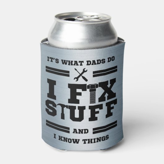 Der personalisierte Vatertag repariert es Dosenkühler (Kanne Vorderseite)