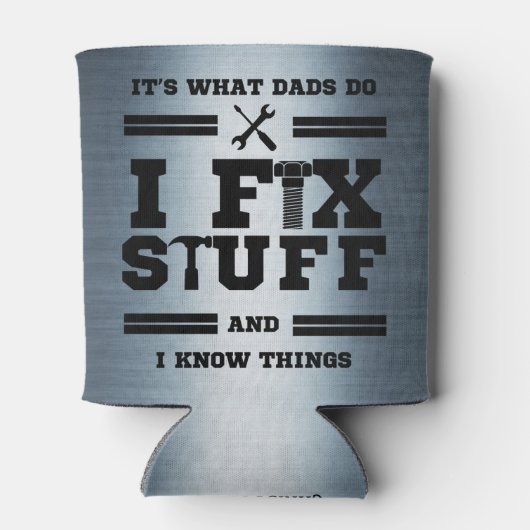 Der personalisierte Vatertag repariert es Dosenkühler (Rückseite)