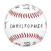 Der Personalisiertste Sohn der Welt Baseball (Rückseite)