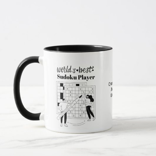 Der Personalisiertste Sudoku-Spieler der Welt Tasse (Links)