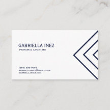 Der persönliche Assistenten-Marine-Blau und Weiß