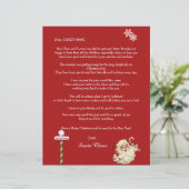 Der persönliche Brief des Weihnachtsmanns an den N (Stehend Vorderseite)