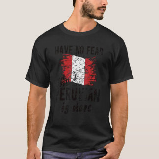 Der Peruaner ist hier die peruanische Flagge, die T-Shirt