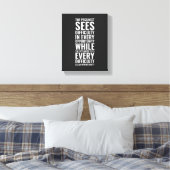 Der Pessimist sieht Schwierigkeiten | Inspiration Leinwanddruck (Insitu (Schlafzimmer))