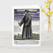 Der Pest-Doktor Karte (Gelbe Blume)