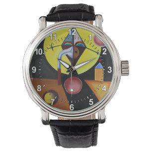 Der Pestarzt - Ölgemälde Armbanduhr