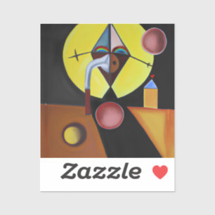 Der Pestarzt - Ölgemälde Aufkleber