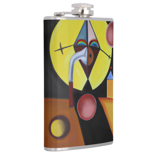 Der Pestarzt - Ölgemälde Flachmann (Rechts)