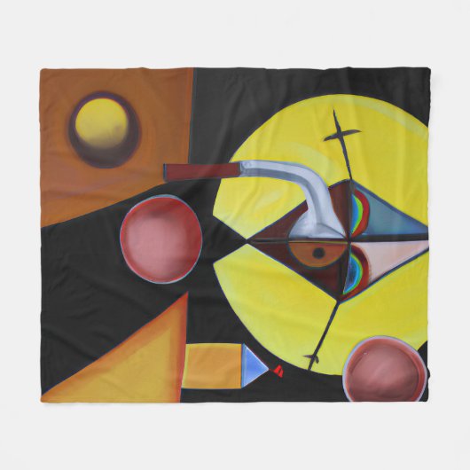 Der Pestarzt - Ölgemälde Fleecedecke (Vorderseite (Horizontal))