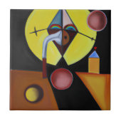 Der Pestarzt - Ölgemälde Fliese (Vorderseite)