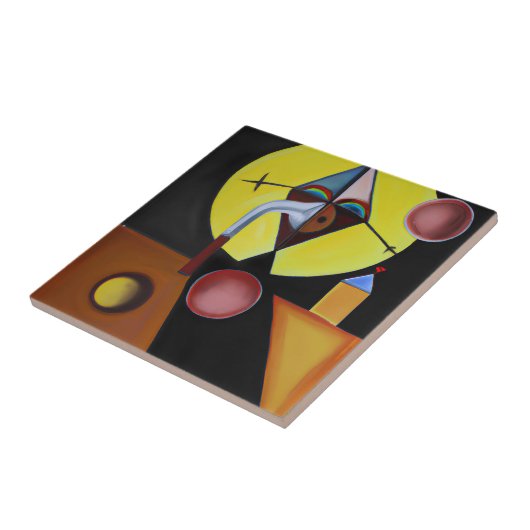 Der Pestarzt - Ölgemälde Fliese (Seite)