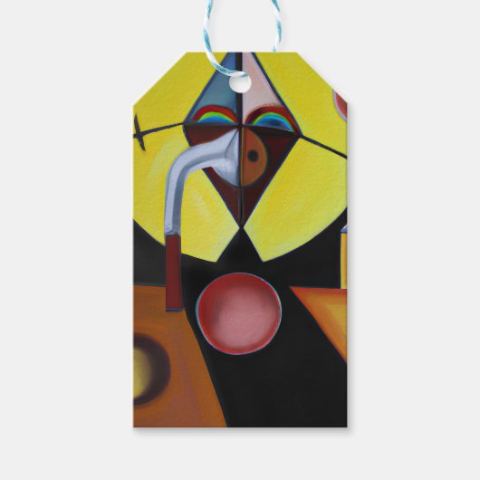 Der Pestarzt - Ölgemälde Geschenkanhänger (Vorderseite)