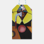 Der Pestarzt - Ölgemälde Geschenkanhänger (Rückseite)