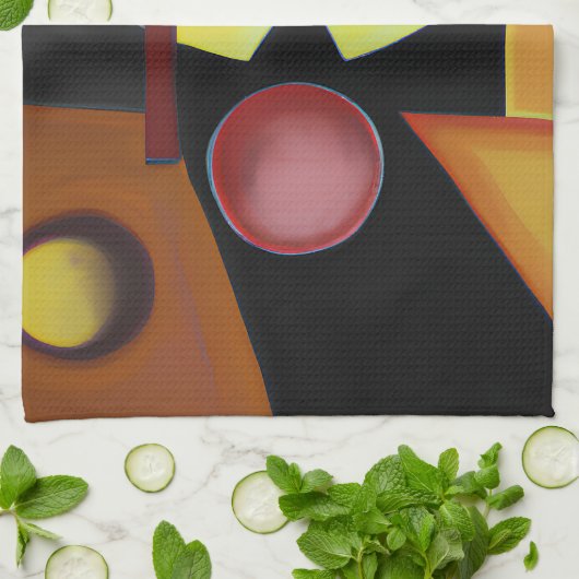 Der Pestarzt - Ölgemälde Geschirrtuch (Gefaltet)