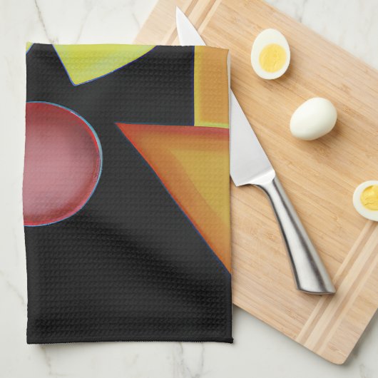 Der Pestarzt - Ölgemälde Geschirrtuch (Viertel Falte)