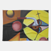 Der Pestarzt - Ölgemälde Geschirrtuch (Horizontal)