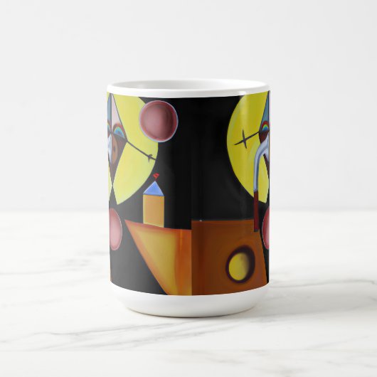 Der Pestarzt - Ölgemälde Kaffeetasse (Mittel)