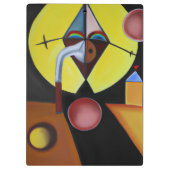 Der Pestarzt - Ölgemälde Klemmbrett (Rückseite)