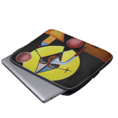 Der Pestarzt - Ölgemälde Laptopschutzhülle (Vorne Knopf)