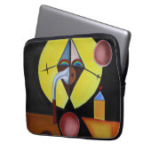 Der Pestarzt - Ölgemälde Laptopschutzhülle (Vorderseite Links)