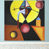 Der Pestarzt - Ölgemälde Leinwanddruck (Insitu (Holzboden))