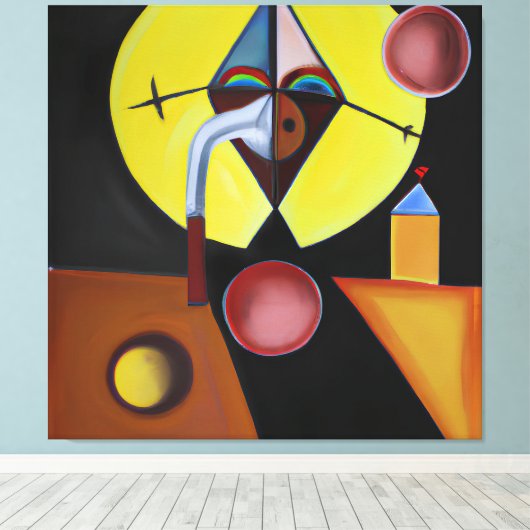 Der Pestarzt - Ölgemälde Leinwanddruck (Insitu (Holzboden))