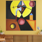 Der Pestarzt - Ölgemälde Leinwanddruck (Insitu (Wohnzimmer))