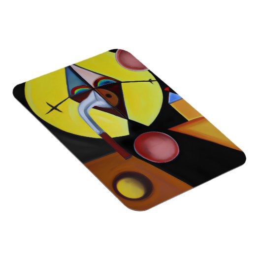 Der Pestarzt - Ölgemälde Magnet (Rechte Seite)