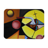 Der Pestarzt - Ölgemälde Magnet (Horizontal)