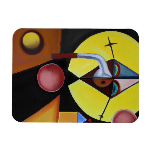 Der Pestarzt - Ölgemälde Magnet (Horizontal)