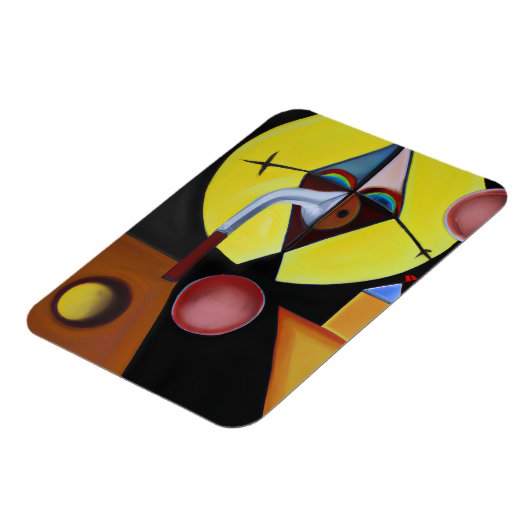 Der Pestarzt - Ölgemälde Magnet (Linke Seite)