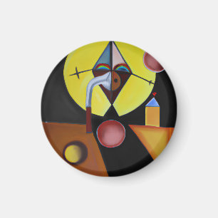 Der Pestarzt - Ölgemälde Magnet