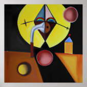 Der Pestarzt - Ölgemälde Poster (Vorne)