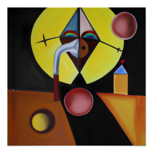 Der Pestarzt - Ölgemälde Poster (Vorderseite)